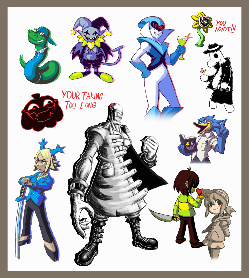 absurdres, acid, berdly_(deltarune), black_hair, book, briefcase, bug, butterfly