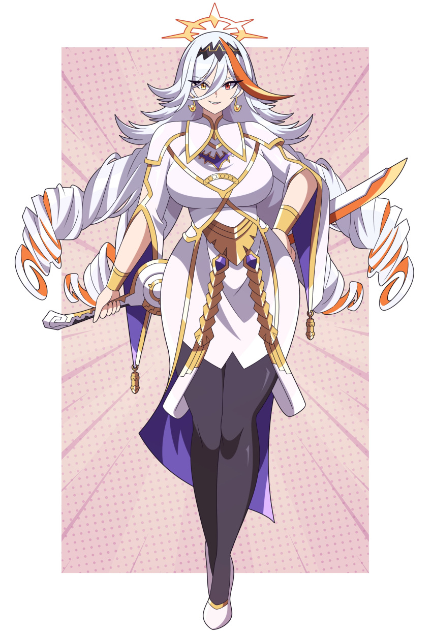 1girl, absurdres, abysswatchers, alternate_costume, baldr_(fire_emblem_heroes), breasts, cape, commission