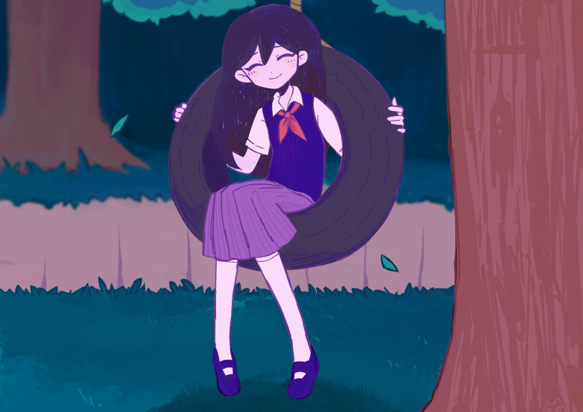 1girl, absurdres, alternate_color, blush, closed_eyes, closed_mouth, collared_shirt, colored_skin