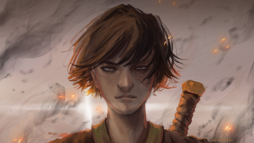1boy, alartriss, artist_name, avatar:_the_last_airbender, avatar_legends, black_hair, burn_scar, closed_mouth