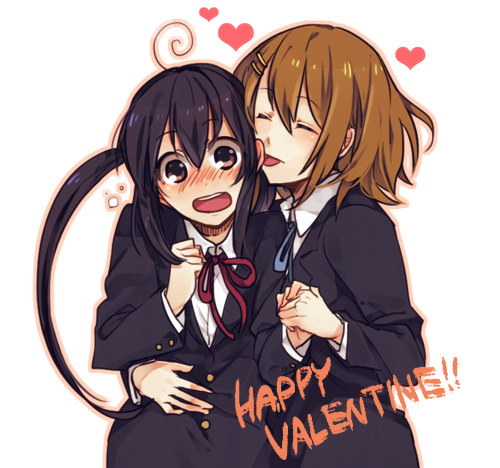ahoge, black_hair, blazer, blush, brown_hair, closed_eyes, eating, eyes_closed
