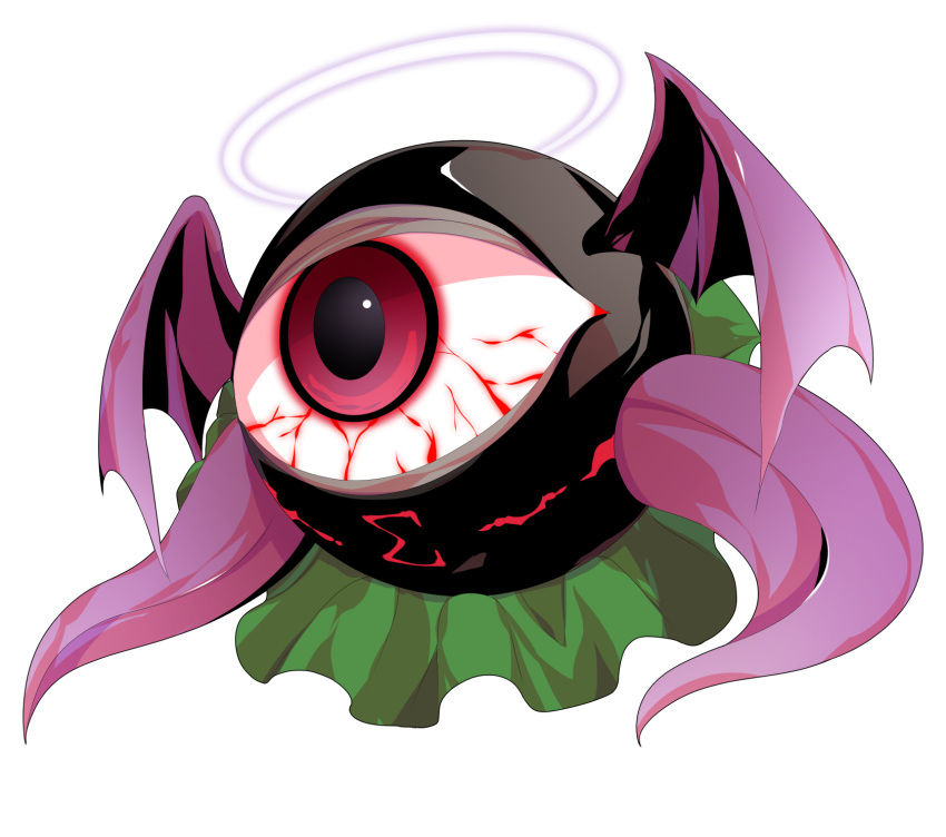 1other, bat_wings, bloodshot_eyes, cape, dairi, evil_eye_sigma, eyeball, green_cape