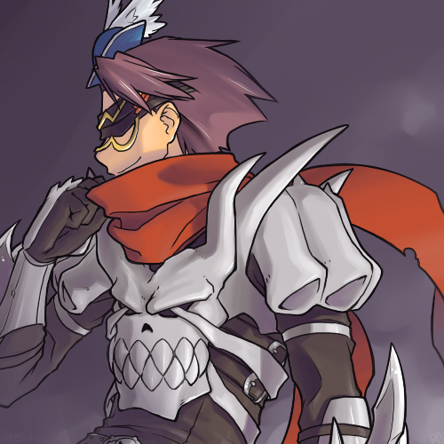 1boy, armor, ayachi, black_gloves, black_shirt, blindfold, closed_mouth, commentary_request