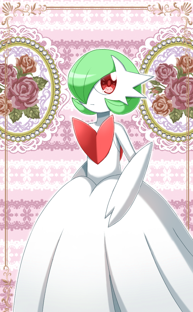 1girl, :|, arms_at_sides, bare_shoulders, bob_cut, border, closed_mouth, colored_skin