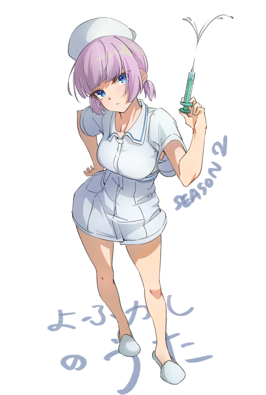 1girl, absurdres, blue_eyes, breasts, closed_mouth, contrapposto, dress, full_body