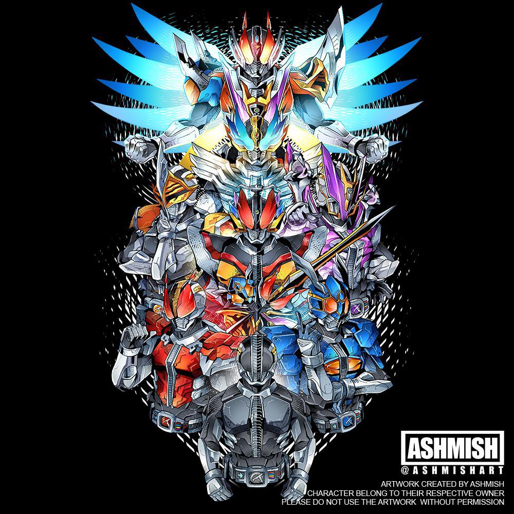 6+boys, antennae, armor, ashmish, belt, black_bodysuit, blay_rouzer, blue_eyes