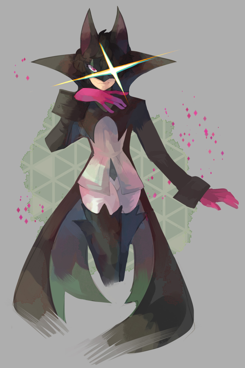1boy, absurdres, amamiya_ren, animal_ears, black_coat, black_hair, black_thighhighs, cat_ears