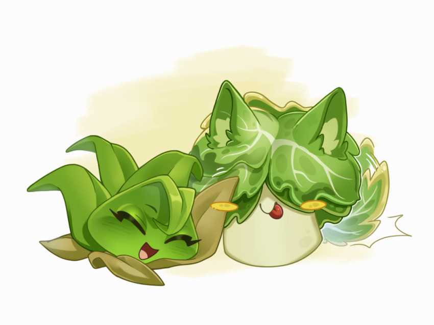 :d, :p, ^_^, animal_ear_fluff, animal_ears, blush_stickers, boom_balloon_flower_(plants_vs._zombies), border