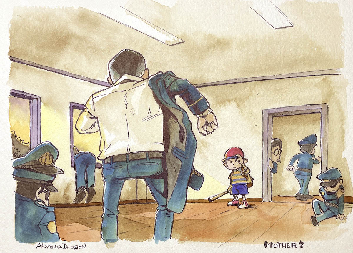 6+boys, akahanadragon, artist_name, backpack, bag, baseball_bat, baseball_cap, belt