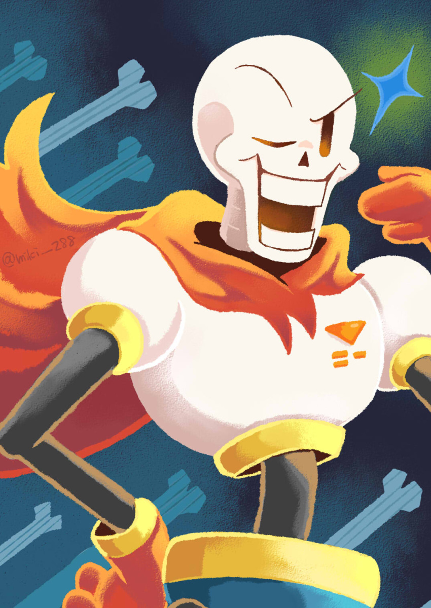 1boy, 2025, 2d, aqua_background, armor, artist_name, black_background, blue_shorts