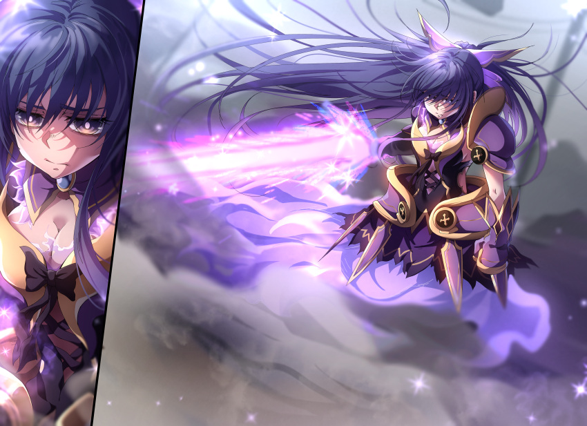 absurdres, armor, armored_dress, danlc2001, date_a_live, dress, dust, frown