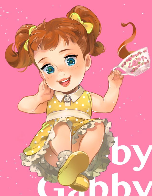 1girl, ano_(sbee), bare_shoulders, bow, brown_hair, disney, dress, freckles