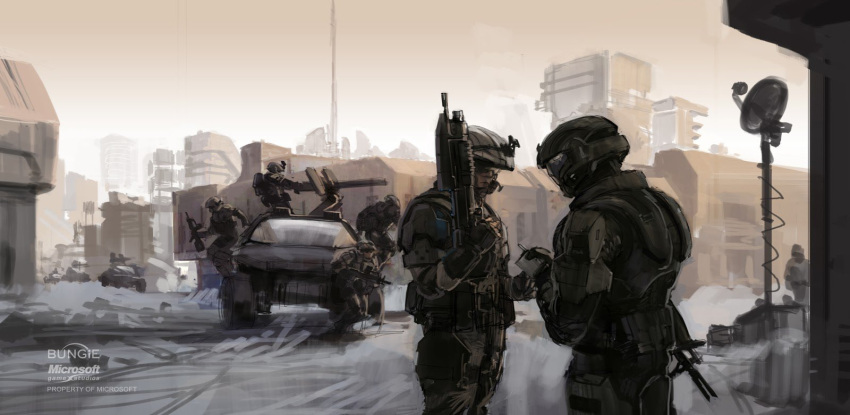 gun, halo_(series), highres, holding, holding_weapon, isaac_hannaford, marine_(halo), military