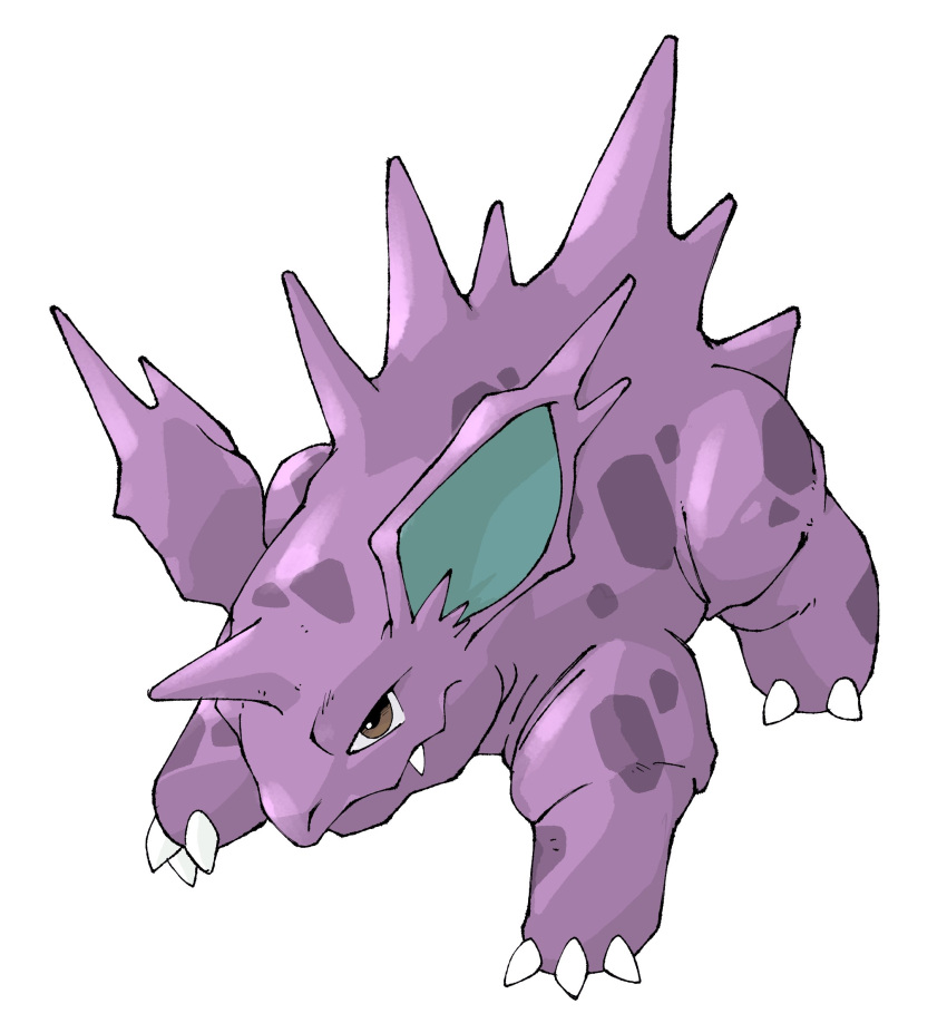 absurdres, brown_eyes, claws, closed_mouth, commentary, english_commentary, fang, full_body