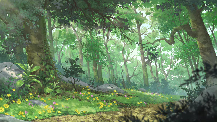 day, flower, forest, grass, hanxiaodan, nature, no_humans, original