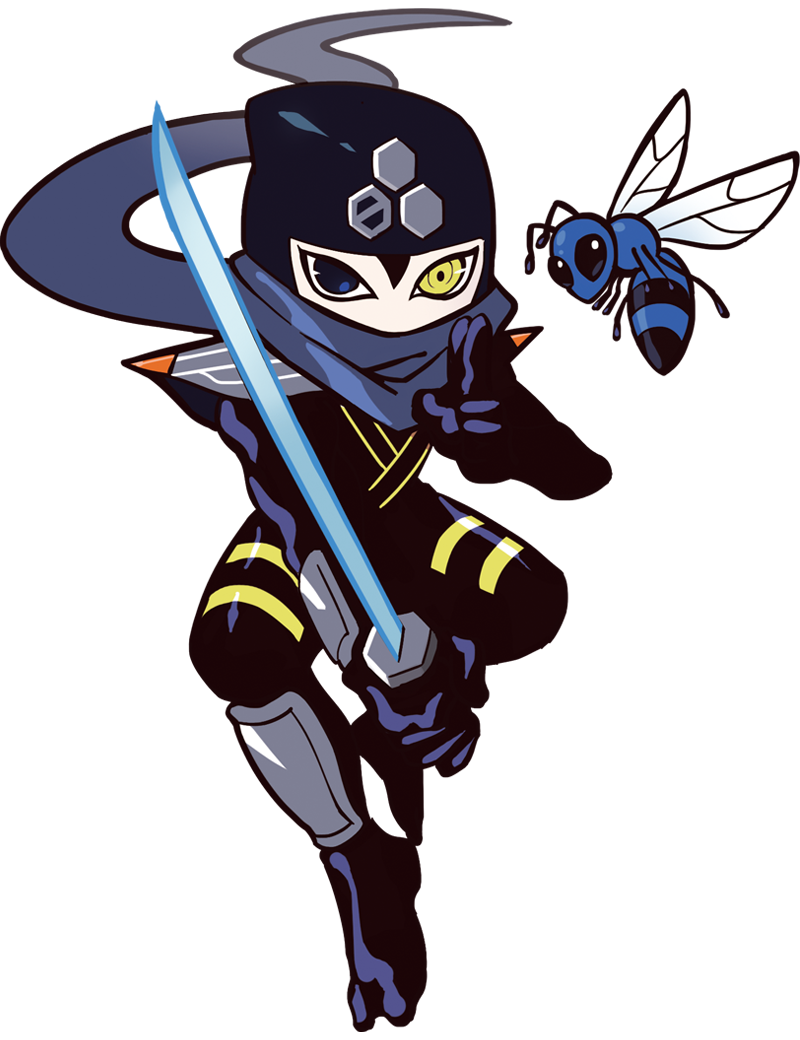 1boy, anime_coloring, antennae, arm_guards, armor, bee, bee_wings, black_bodysuit