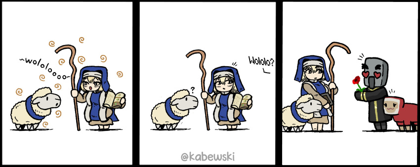 1boy, 1girl, :o, ?, absurdres, age_of_empires_(series), age_of_empires_ii, animal