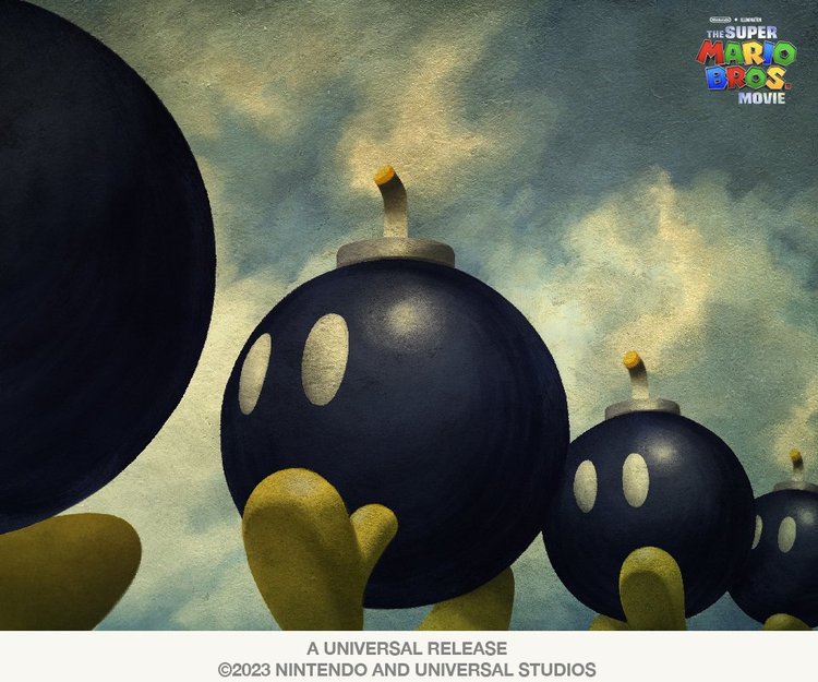 blue_sky, bob-omb, bob-omb_battlefield, bomb, clouds, company_name, copyright_logo, copyright_name