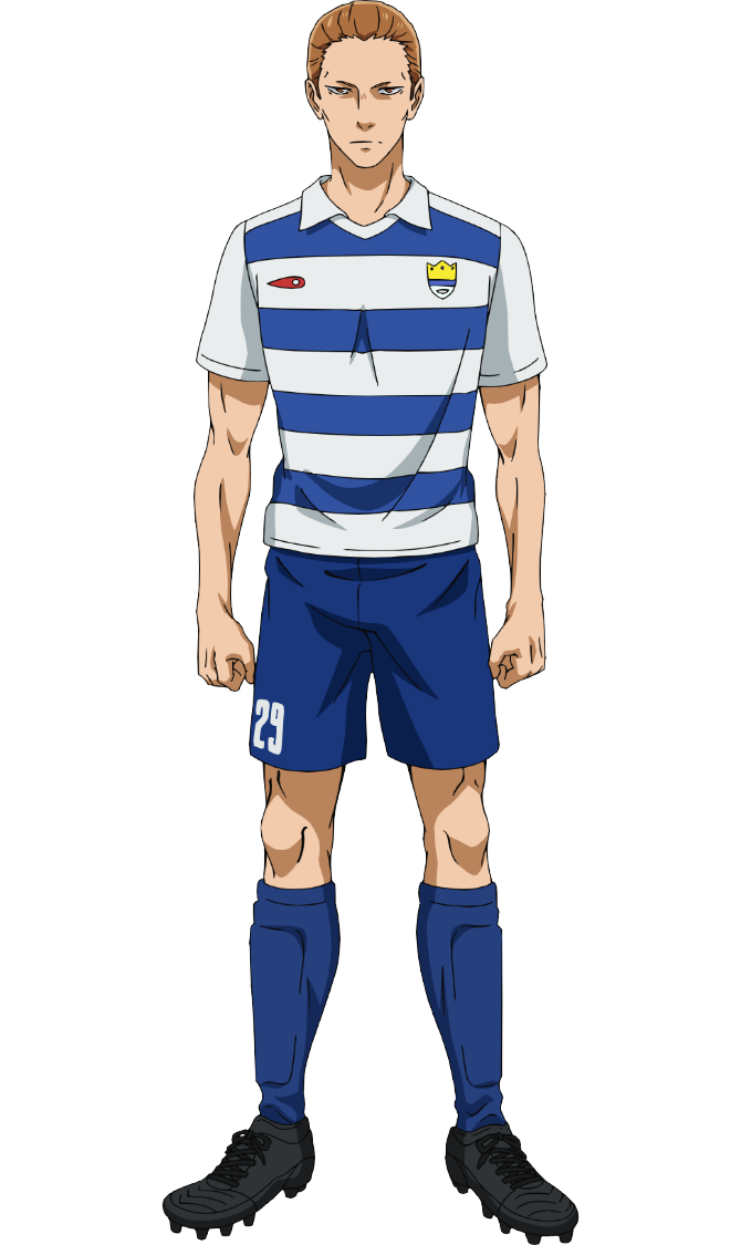 1boy, anime_coloring, ao_ashi, black_shoes, blue_shorts, brown_eyes, brown_hair, clenched_hands