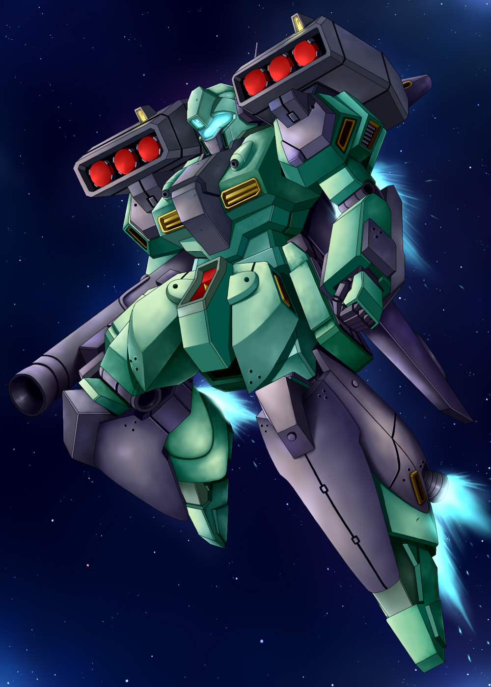 clenched_hand, fist, gundam, gundam_unicorn, highres, jegan, kiriya_obu_gn, mecha