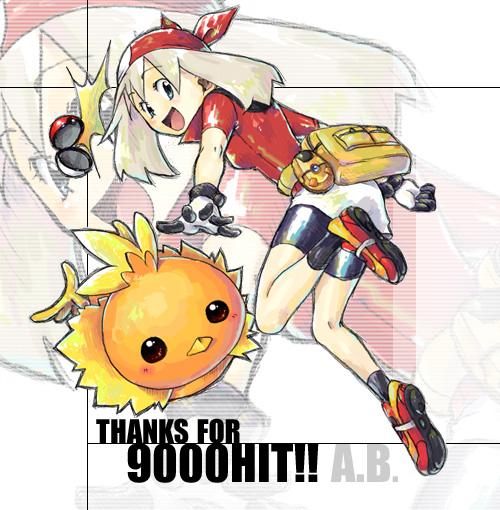 bag, bandana, bike_shorts, gloves, haruka_(pokemon), lowres, open_poke_ball, poke_ball