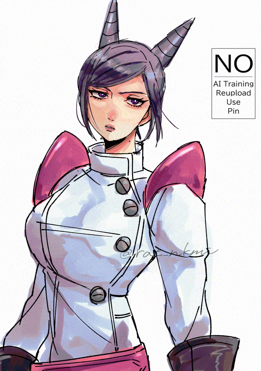1girl, ace_attorney, aura_blackquill, coat, drill_hair, eyelashes, highres, lab_coat