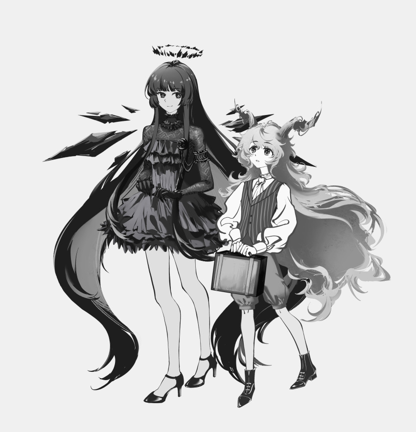 1boy, 1girl, absurdres, ambience_synesthesia, ankle_boots, arknights, ascot, boots