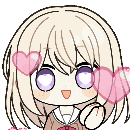 1girl, animated, animated_gif, bang_dream!, bang_dream!_it's_mygo!!!!!, blinking, blonde_hair, blush_stickers