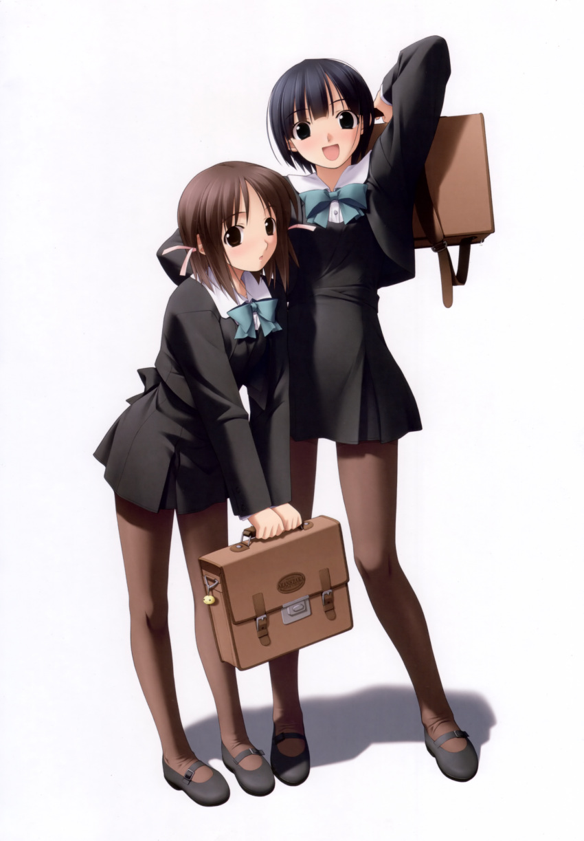 asaba_nonoka, hashimoto_takashi, ichinose_mio, pantyhose, seifuku, white_breath