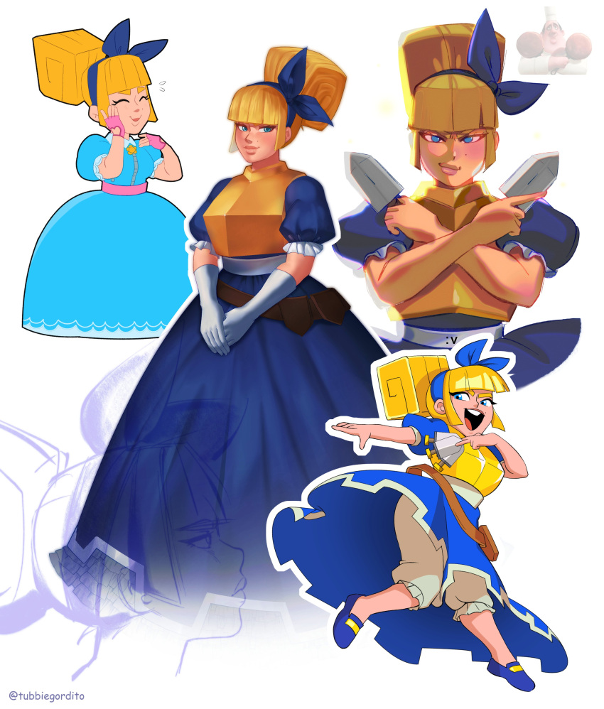 1girl, absurdres, armor, artist_name, blonde_hair, blue_eyes, brawl_stars, breastplate