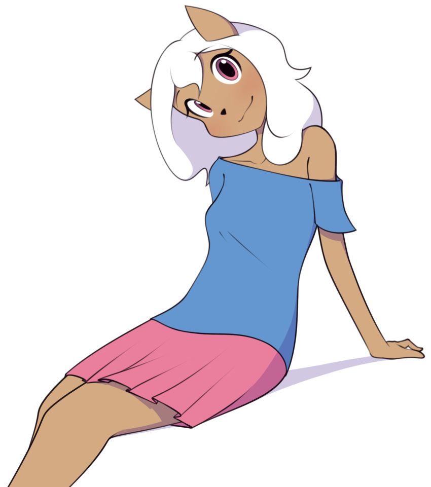 1girl, animal_ears, animal_nose, bare_shoulders, breasts, brown_fur, collarbone, eris_(furrgroup)