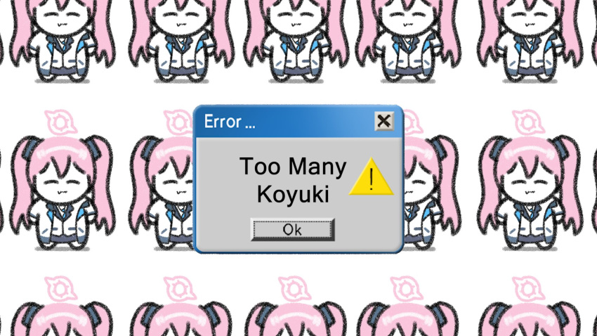 6+girls, :d, blue_archive, blue_archive_2025_hack, clone, error_message, fang, halo