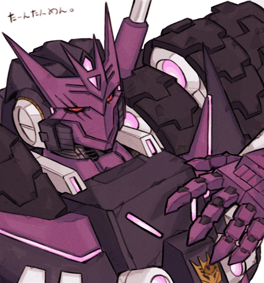 decepticon, fingernails, highres, humanoid_robot, insignia, mask, mecha, ntov198440