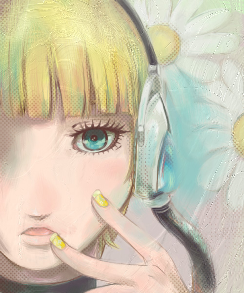 1girl, aqua_eyes, blonde_hair, face, fingernails, flower, gym_leader, kamitsure_(pokemon)