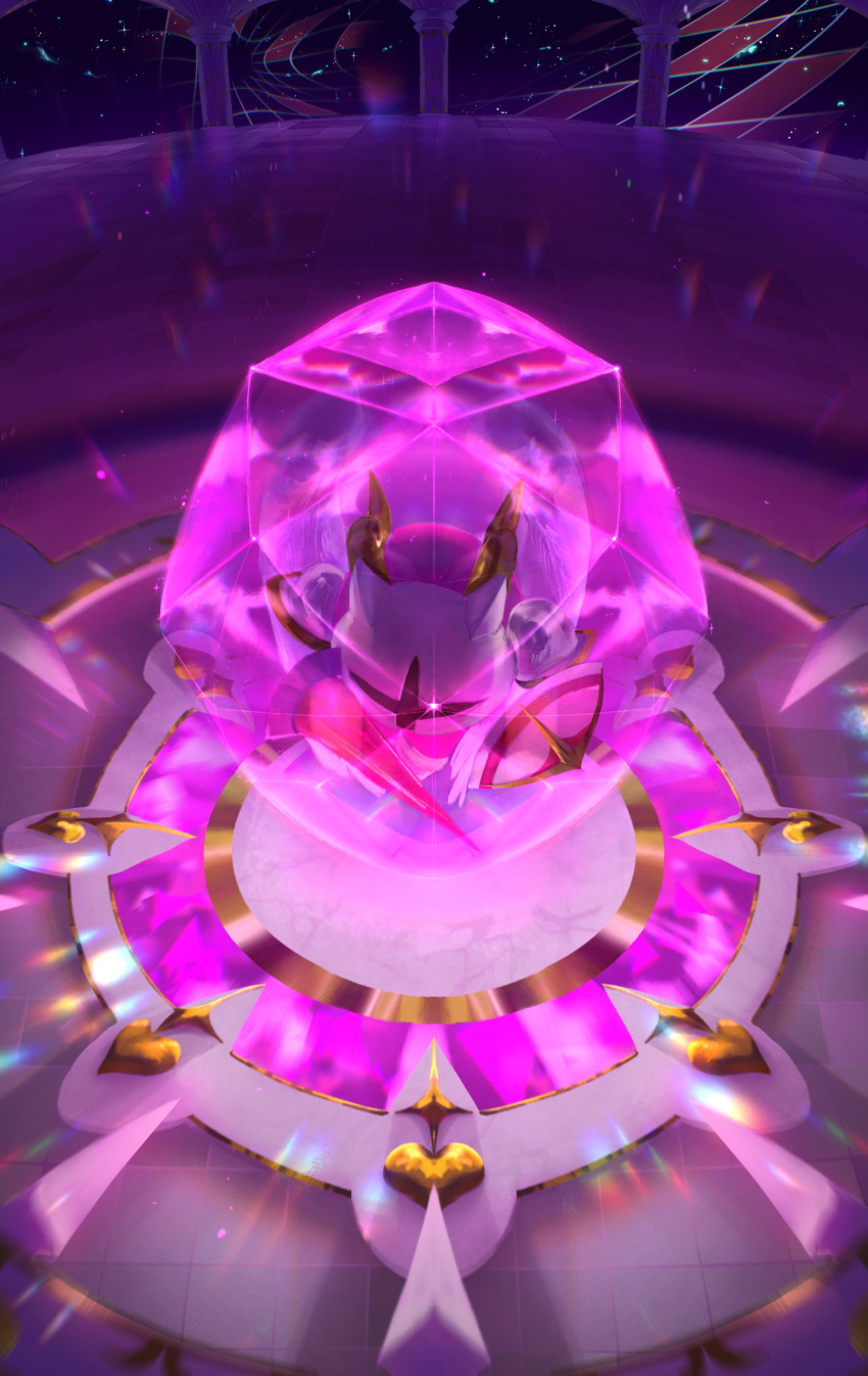 absurdres, armor, galacta_knight, glowing, glowing_eye, highres, horns, kirby_(series)