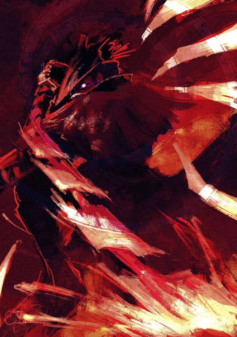 1other, artofchinara, blood, bloodborne, capelet, coat, fighting_stance, gloves
