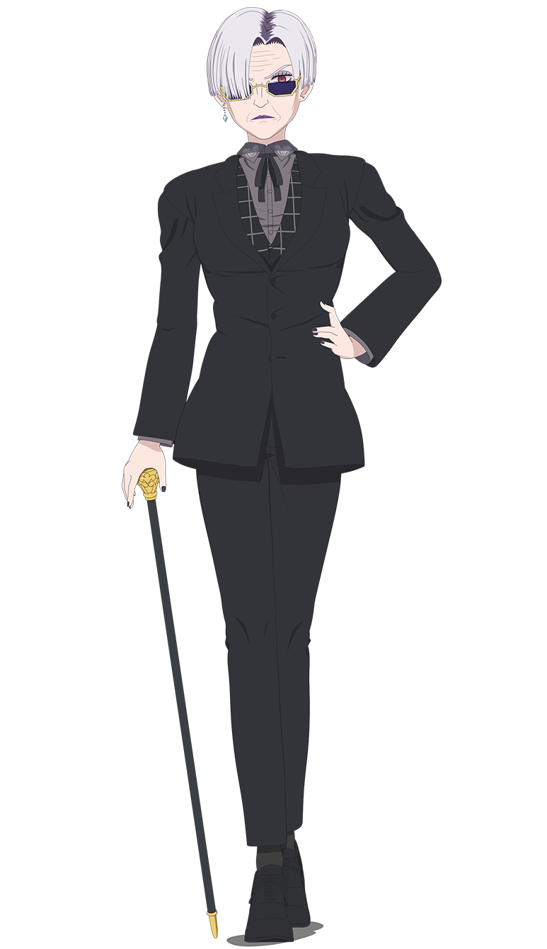 1girl, anime_coloring, black_jacket, black_nails, black_pants, black_ribbon, black_shoes, black_socks