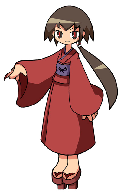 1girl, amazake_(manuke_no_oukoku), anime_coloring, arm_at_side, bad_source, black_bow, bow, brown_sandals