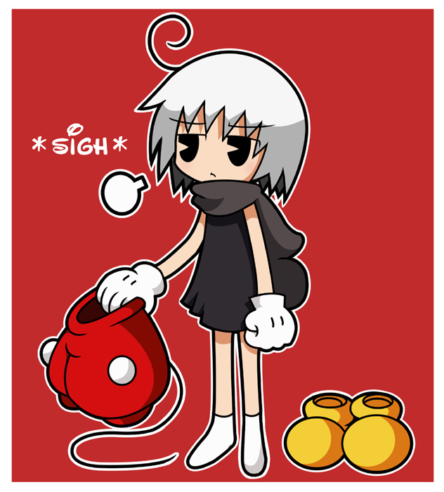 ahoge, amazake_(manuke_no_oukoku), animal_ear_hood, animal_ears, anime_coloring, ankle_socks, arm_at_side, bad_source