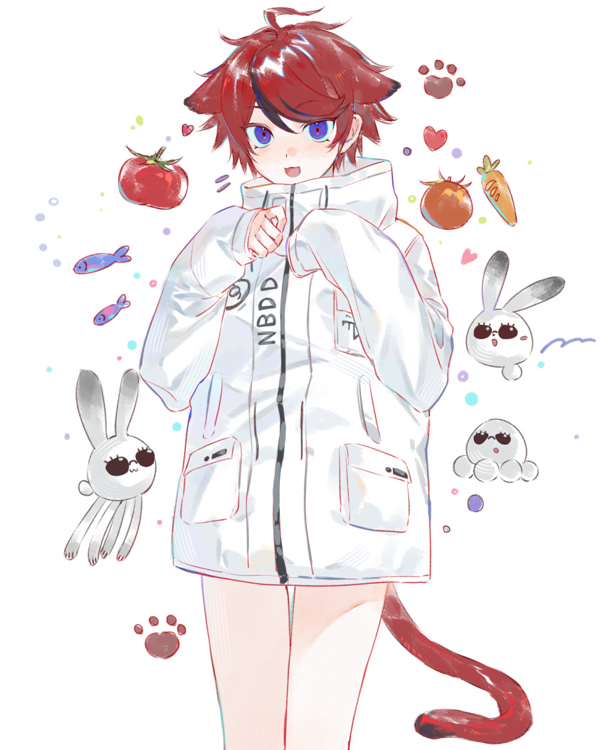 1boy, :3, :d, ahoge, animal_ears, animalization, aotsuki_eito, aotsuki_eito_(cosplay)