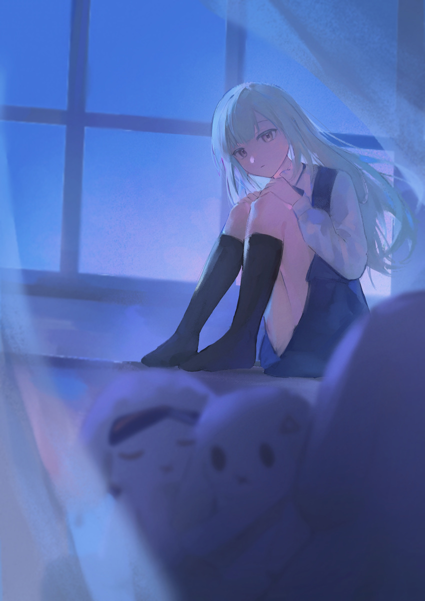 1girl, absurdres, animal_ears, animalization, arknights, bang_dream!, bang_dream!_it's_mygo!!!!!, black_socks