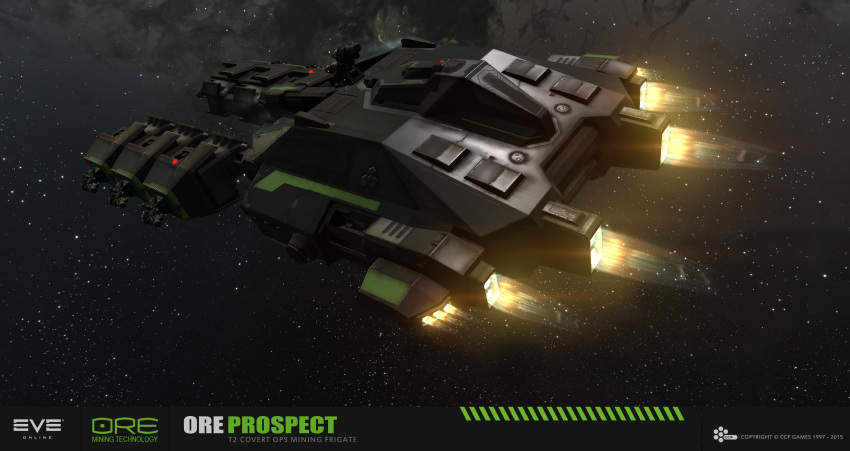 3d, absurdres, advanced_ship_(eve_online), clouds, commentary, company_logo, company_name, copyright_logo
