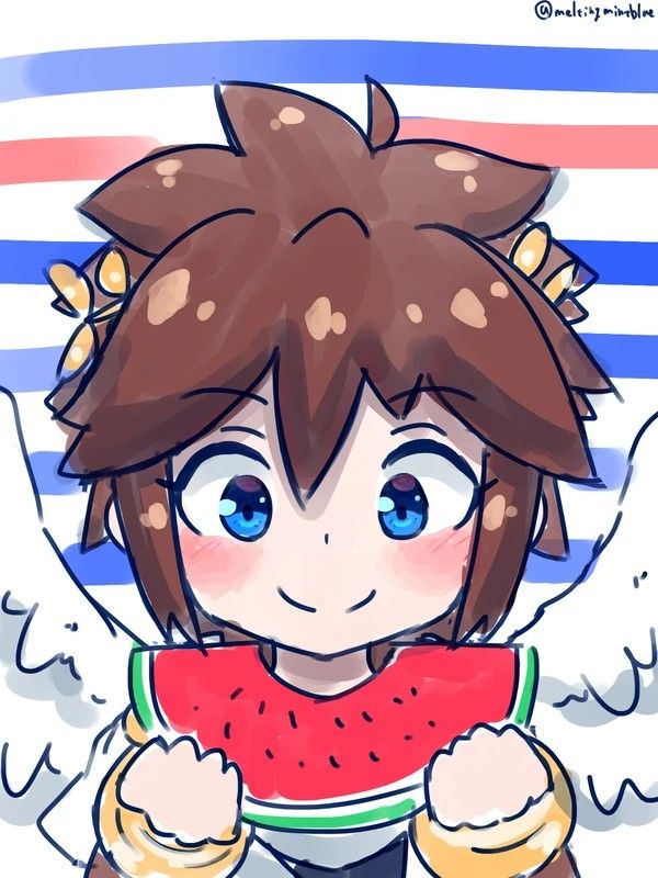 1boy, ahoge, angel, angel_wings, aonori106, bad_id, bad_pixiv_id, blue_eyes