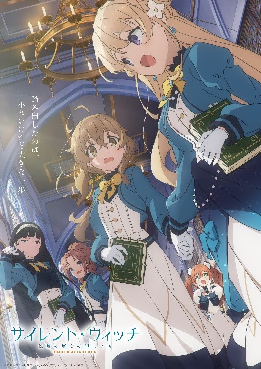 +_+, 5girls, :d, ahoge, anime_coloring, black_hair, blonde_hair, blue_bow