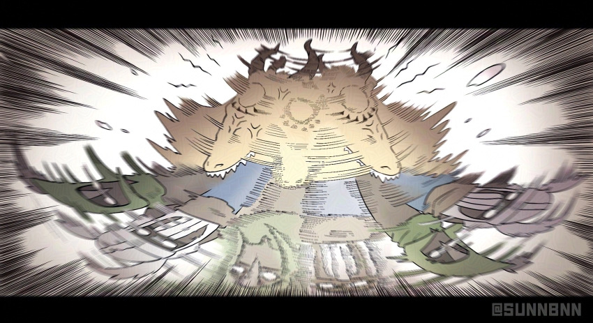 2boys, alternate_form, anger_vein, artist_name, biting, brown_scarf, elden_ring, elden_ring_nightreign