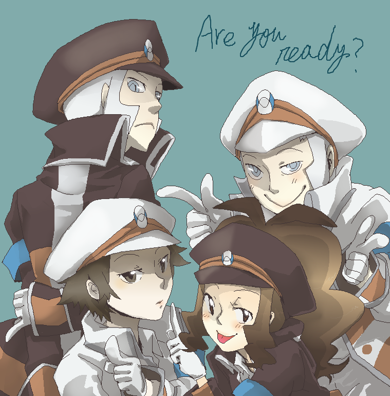 english, hat, kudari_(pokemon), kudari_(pokemon)_(cosplay), male, nobori_(pokemon), nobori_(pokemon)_(cosplay), pixiv_manga_sample