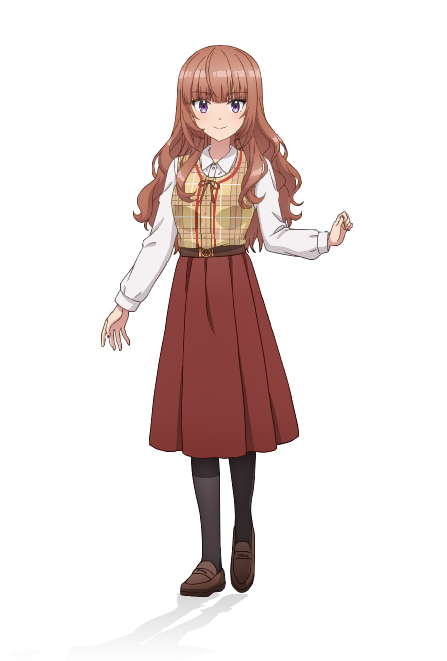 1girl, akagawa_chisa, anime_coloring, belt, black_pantyhose, blush, breasts, brown_belt