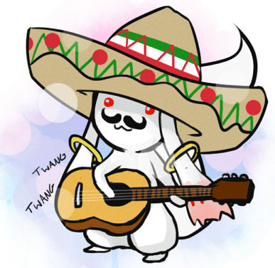 1other, :3, animal, cat, english, female, guitar, hobunsha