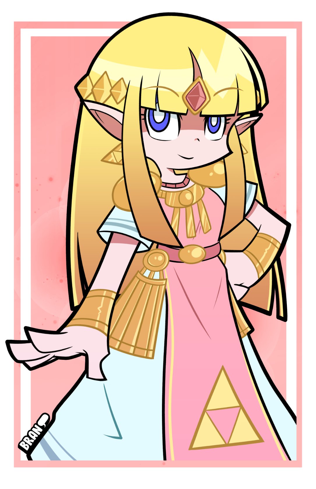 1girl, armor, belt, blonde_hair, blue_eyes, blunt_bangs, bracer, brandon_blackburn