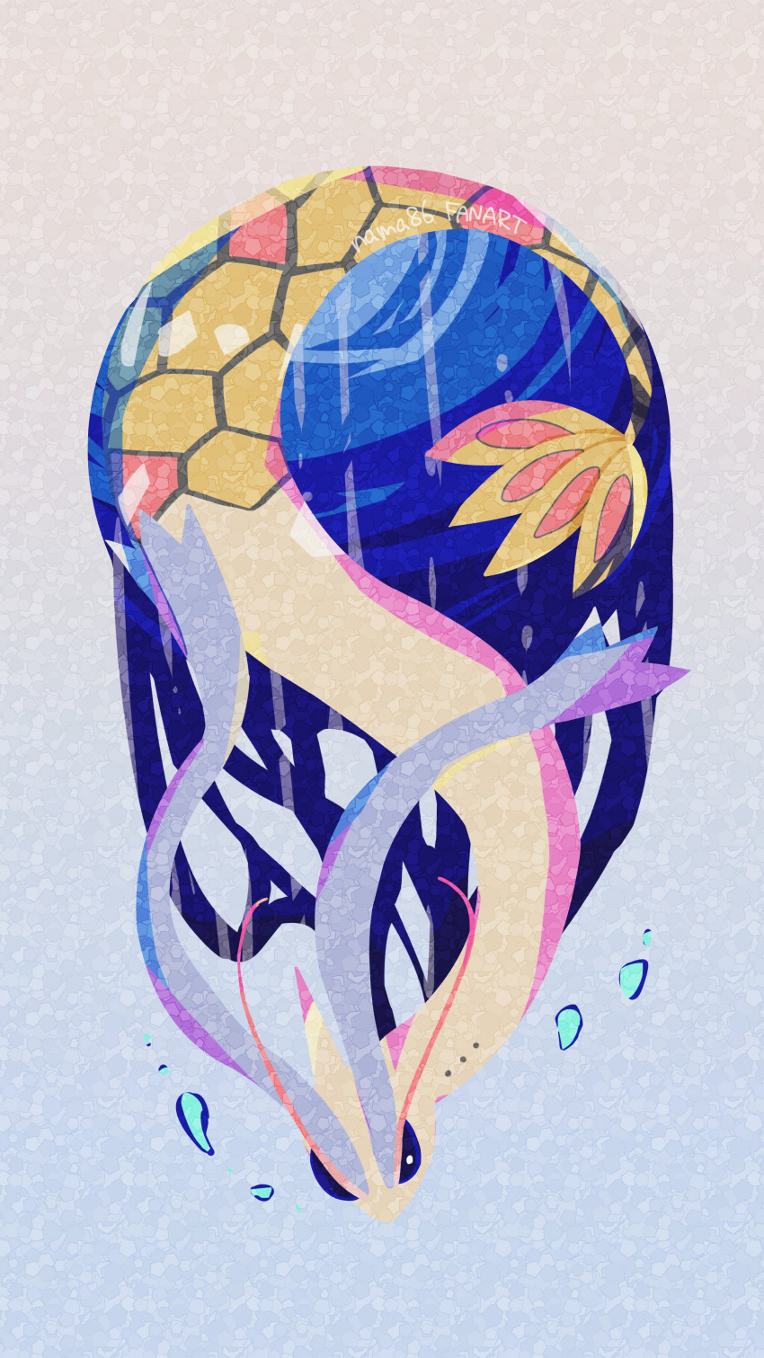 absurdres, alternate_color, antennae, colored_sclera, full_body, highres, milotic, nama86